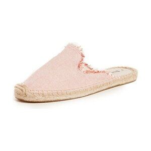 Soludos Orange Frayed Hem Slip On Espadrilles Shoes